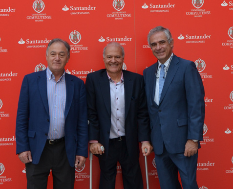 De izquierda a derecha Felipe Vilas, José Manuel Sánchez-Vizcaíno y Juan Carlos Castillejo